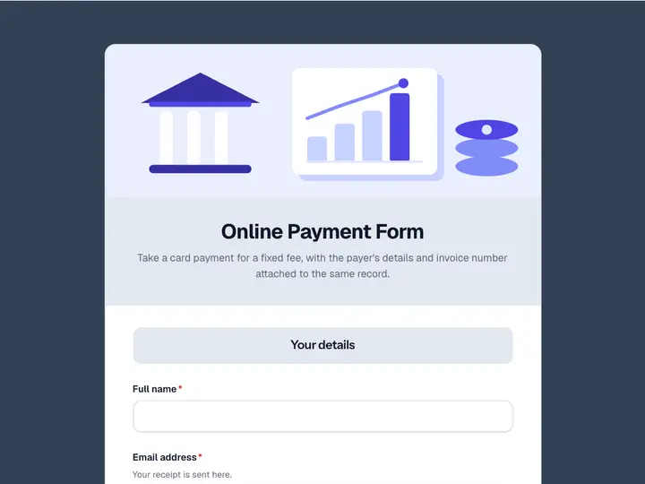 Online Payment Form template preview